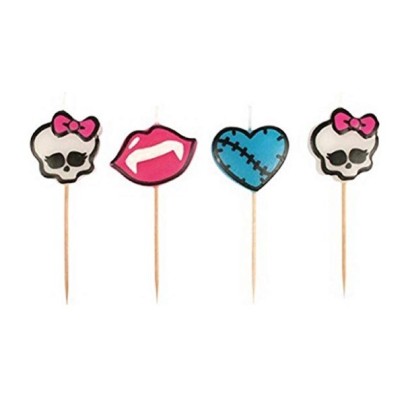 Lot de 4 Bougies Monster High