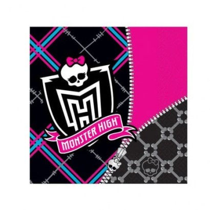 Lot de 20 Serviettes Monster High